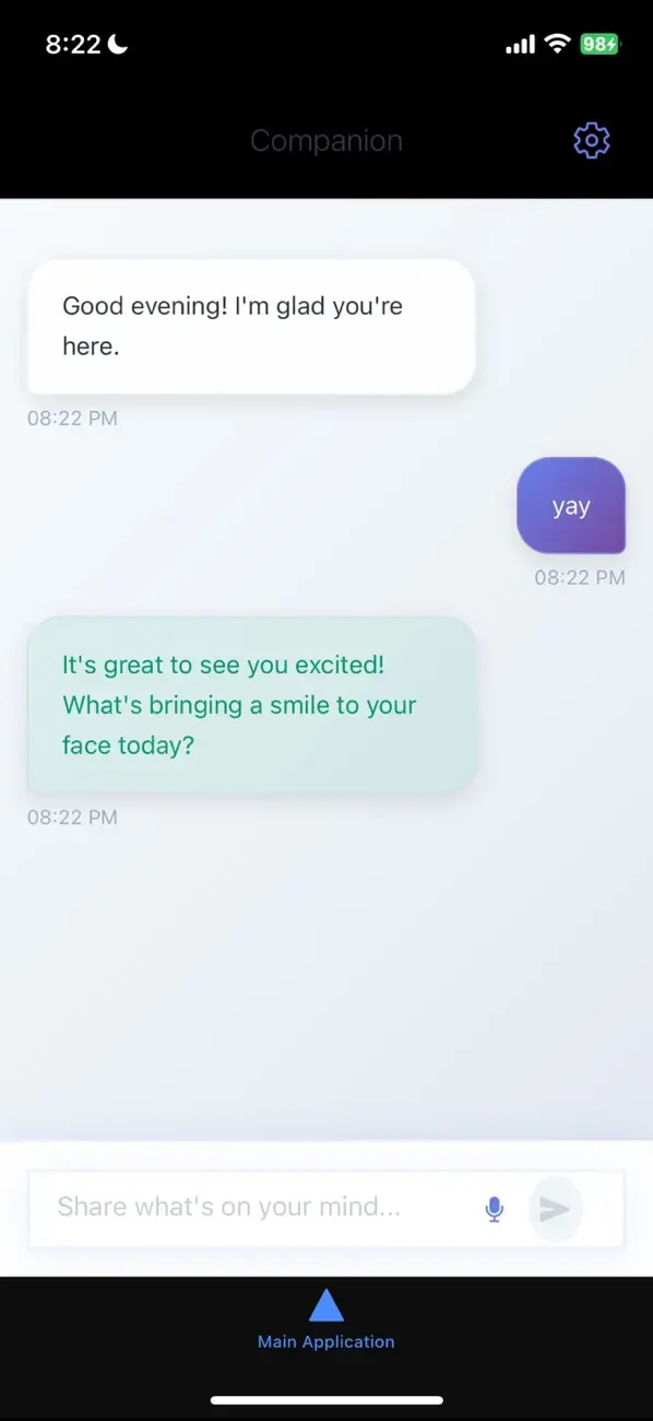 Companion Connect app screen